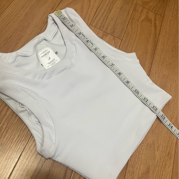 Sahara Ray White Ribbed Tank High Waist Bikini - Picture 4 of 14